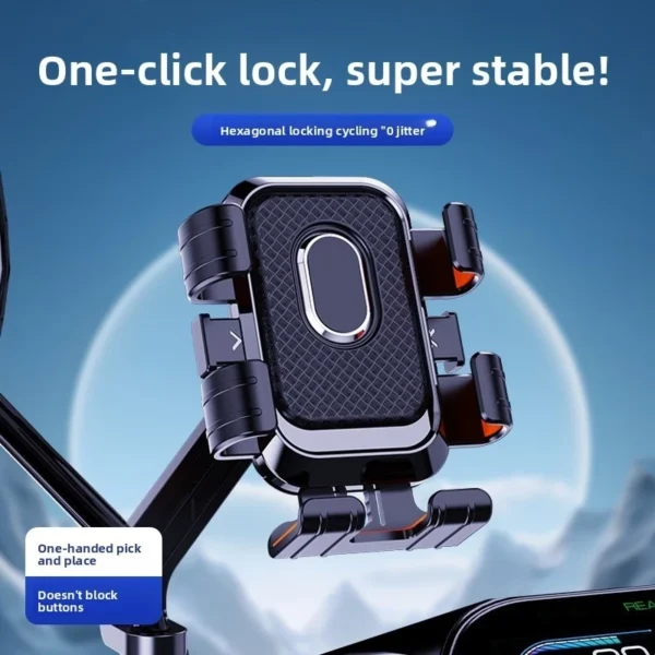 Adjustable Motorcycle Phone Holder 360 Rotation
