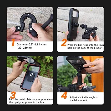360 Waterproof Motorcycle Phone Holder