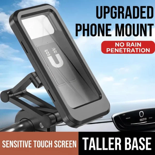 Waterproof Swivel Motorcycle Phone Holder